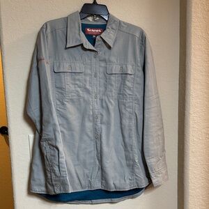 Simms Light Gray Shirt Jacket for Women Size XL